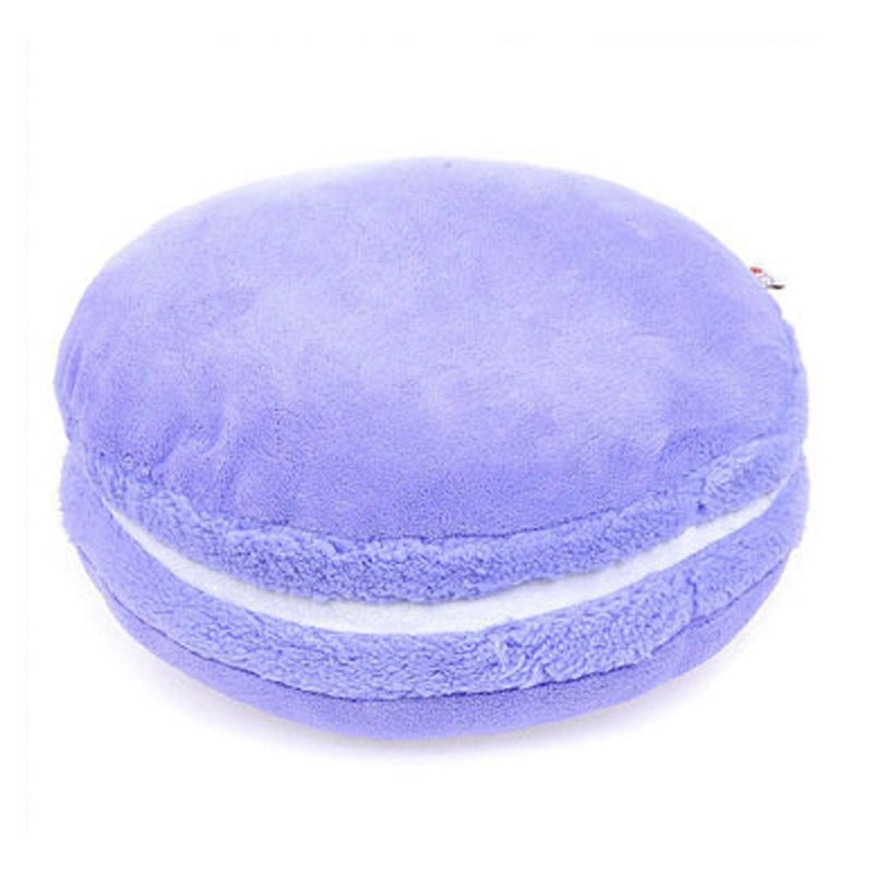 ChezMax Macaron Pillow Plush Back Bolster Cushion Microbead Throw Pillow Case Round Seat Cushion Home Decor Pillow for Sofa Bedroom Office Dormitory Car 14.5" Lavender Purple - Image 2